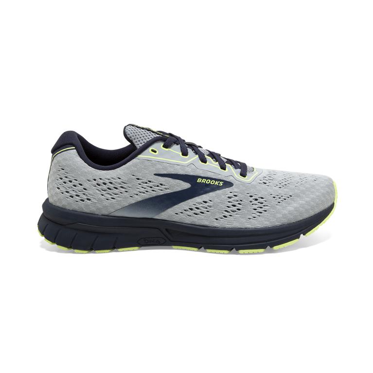 Brooks ANTHEM 4 Neutral Road Running Shoes Mens Sale - Quarry/Navy/Sunny Lime (JGS139528)